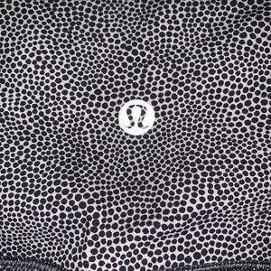 Lululemon cropped leggings purple with black dots